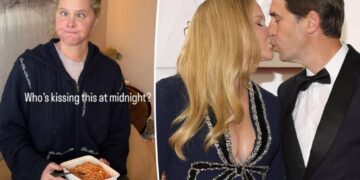 Amy Schumer jokes about not having New Year’s Eve kiss after Chris Fischer split