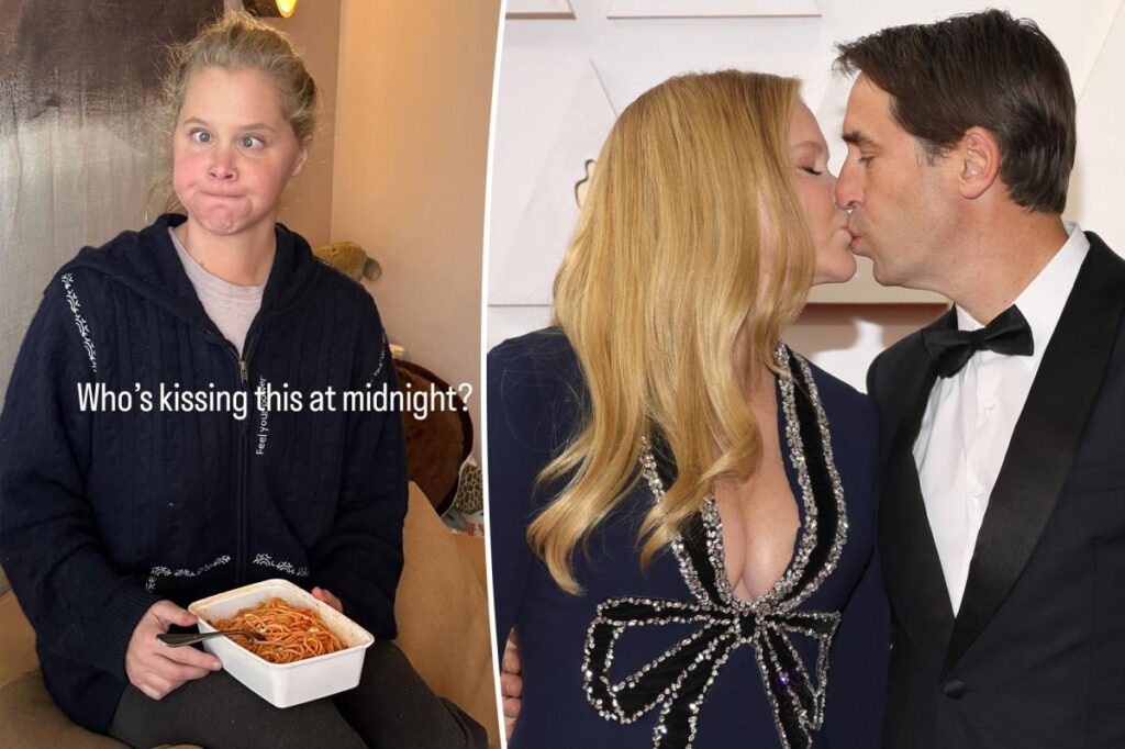 Amy Schumer jokes about not having New Year’s Eve kiss after Chris Fischer split