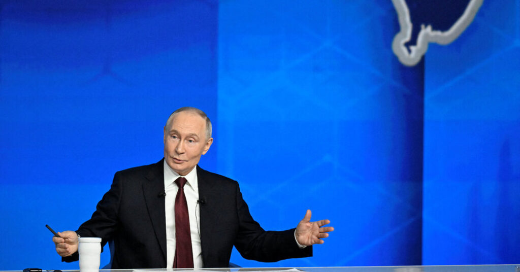Putin Reaffirms Broad Military Goals for Russia in Ukraine