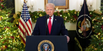 In Combative Speech, Trump Tries to Deflect Blame for Economic Concerns