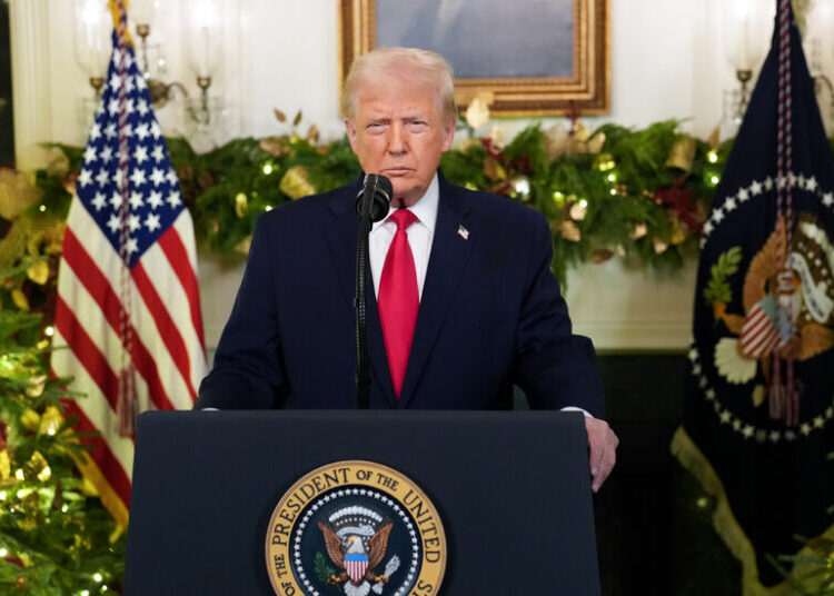 In Combative Speech, Trump Tries to Deflect Blame for Economic Concerns