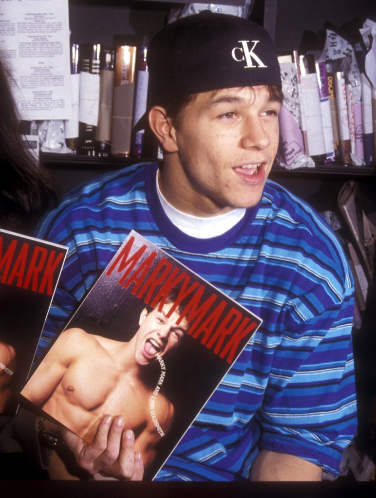 Mark Wahlberg during a book signing in 1993.
