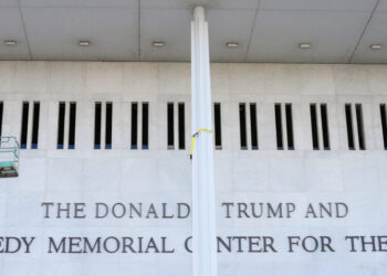 Trump’s Name Joins Kennedy’s on Performing Arts Center’s Facade