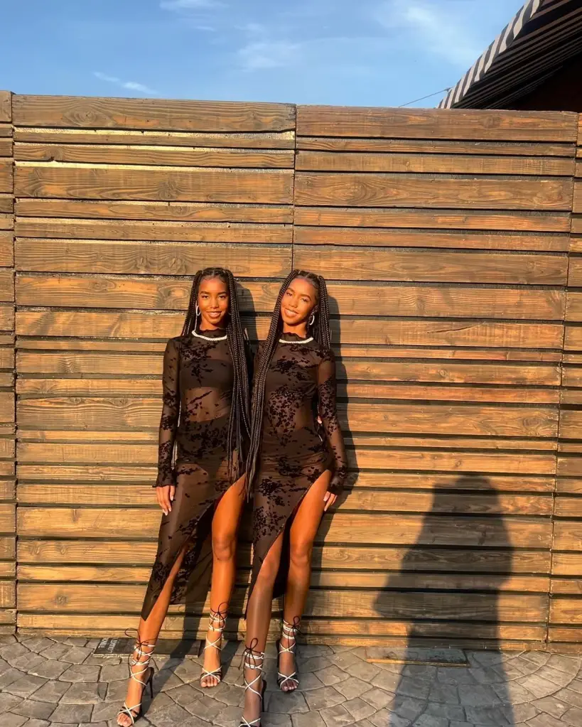 Jessie and D'Lila Combs pose together.