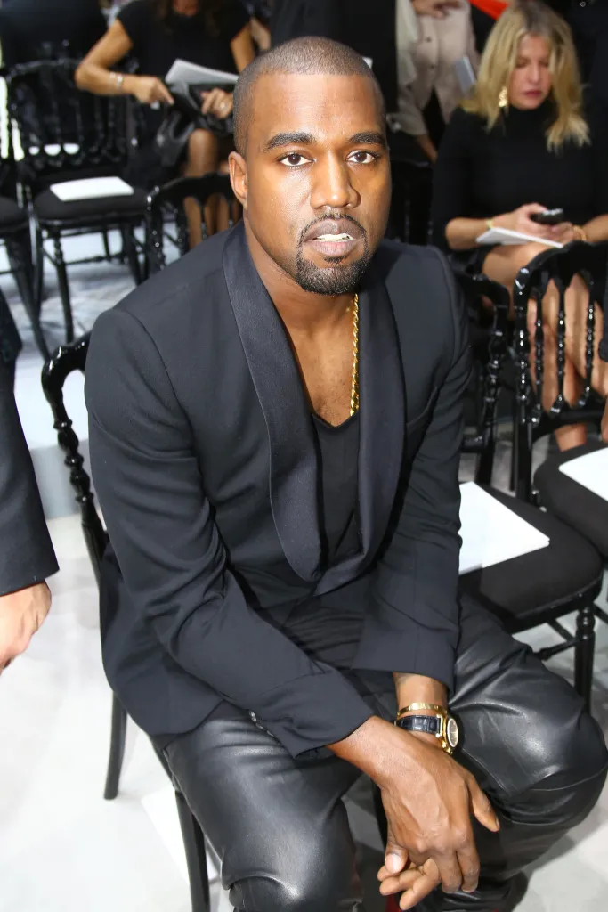 Kanye West attending the Christian Dior Spring-Summer 2013 Ready-To-Wear collection show.