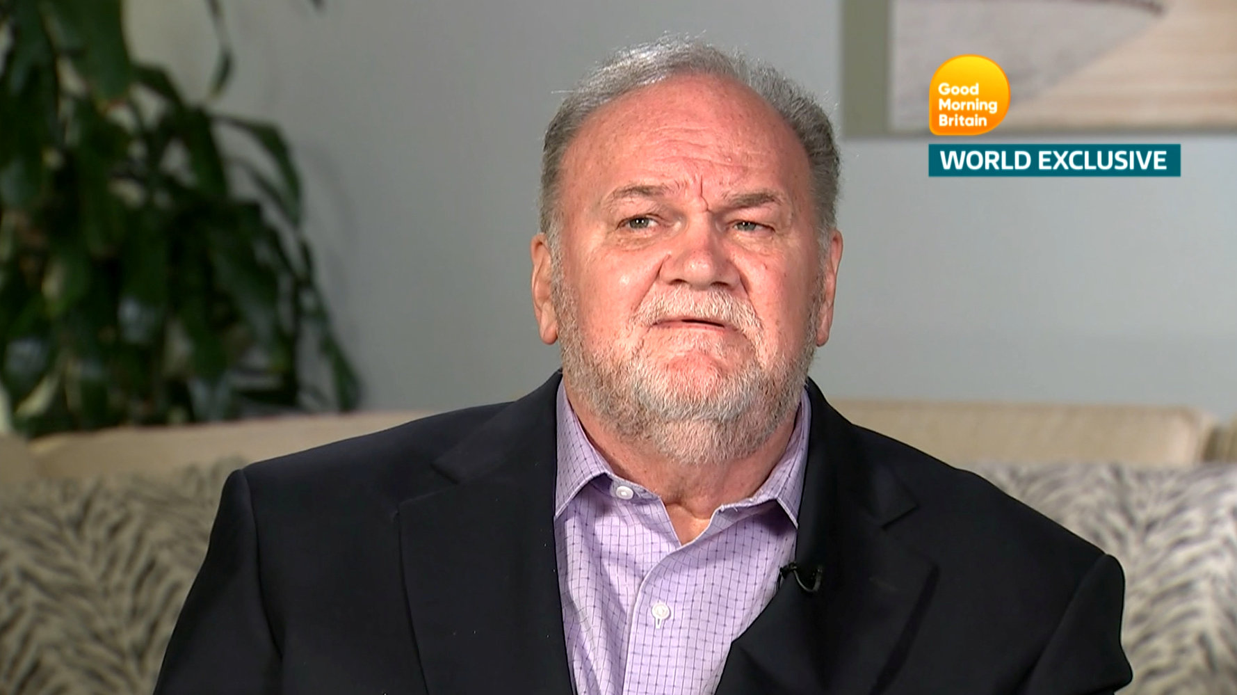 Thomas Markle during an interview on ITV's Good Morning Britain.