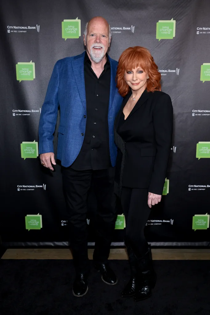 Rex Linn and Reba McEntire at the 2023 Bring Change to Mind Gala.
