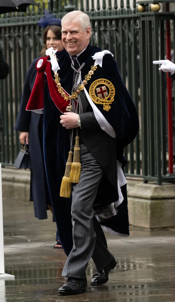Prince Andrew at the Coronation of King Charles III.