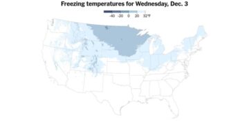 Some of the Coldest Weather of the Season Is Sweeping Through the U.S.