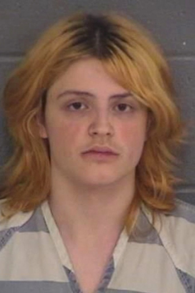 Police booking photo of Colt Gray, a 14-year-old in a striped shirt with light brown hair and a neutral expression.