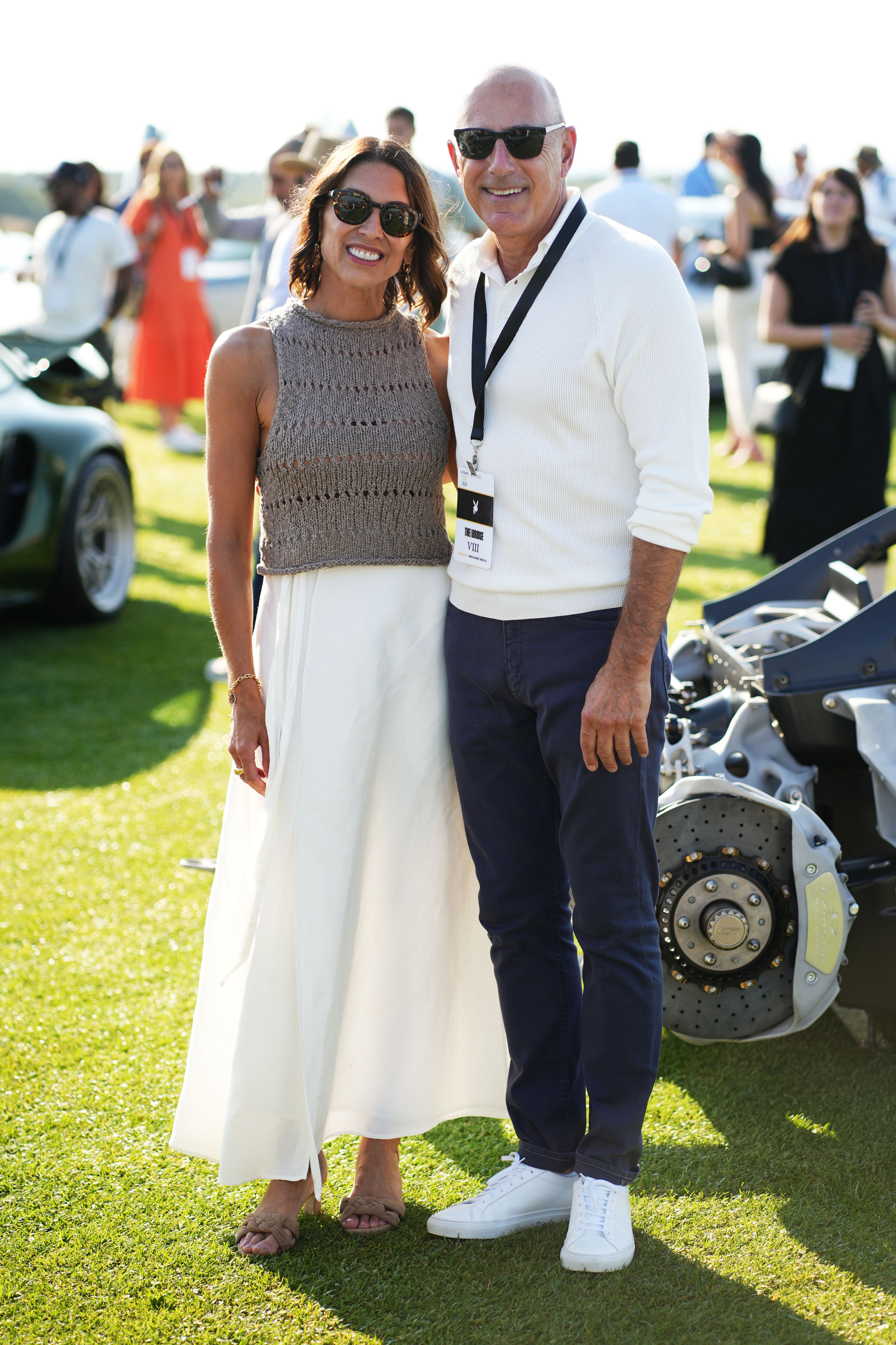 Shamin Abas and Matt Lauer.