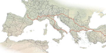 All 187,460 Miles of Road That Led to Rome, Mapped