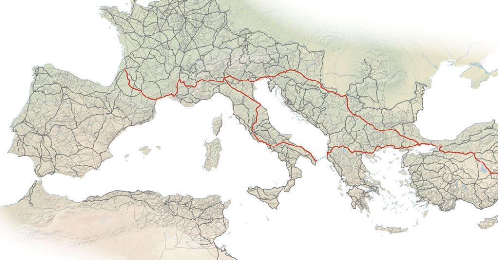 All 187,460 Miles of Road That Led to Rome, Mapped