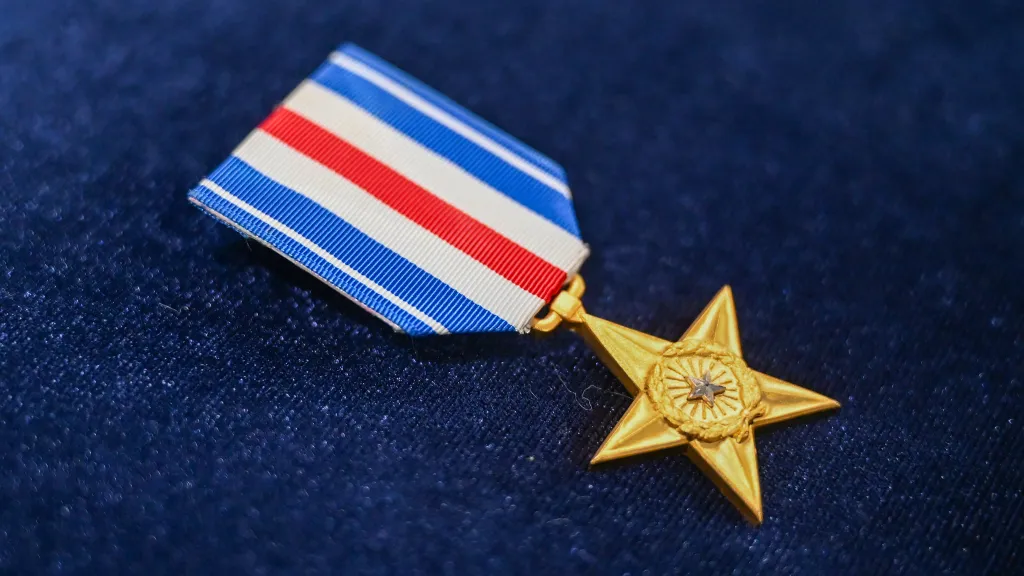 Gen. Ken Wilsbach, the Air Force chief of staff who presented the award, stressed how rare the Silver Star is.