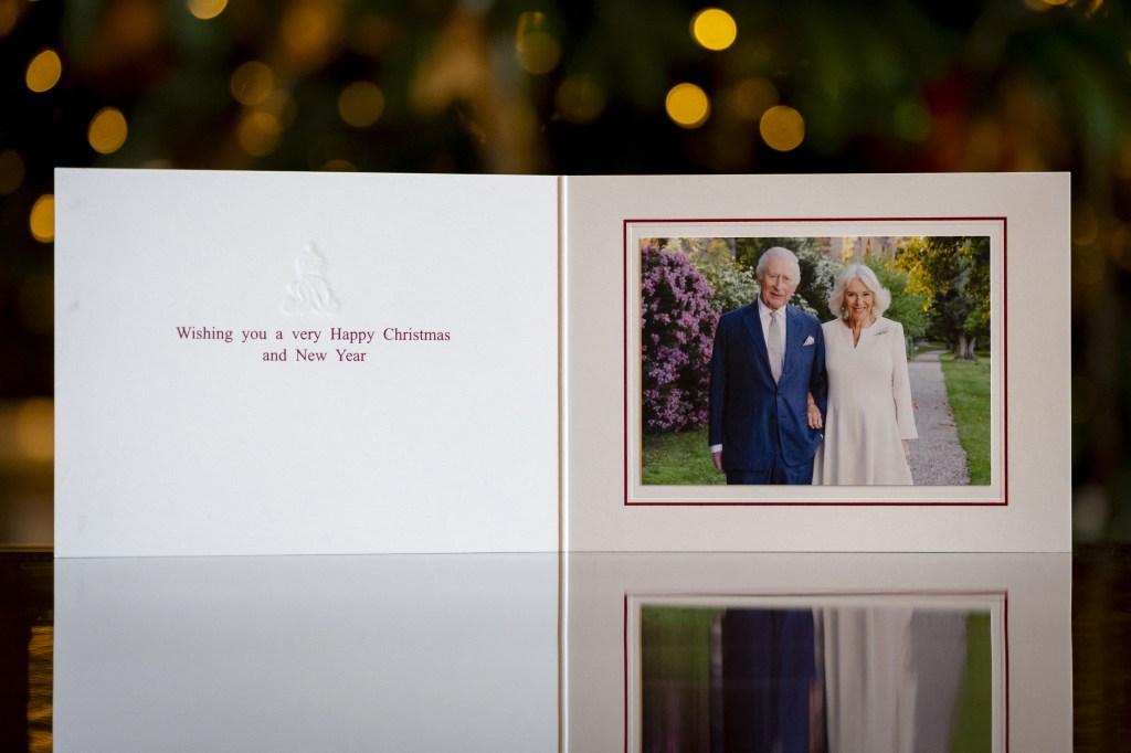 Christmas card from King Charles III and Queen Camilla.