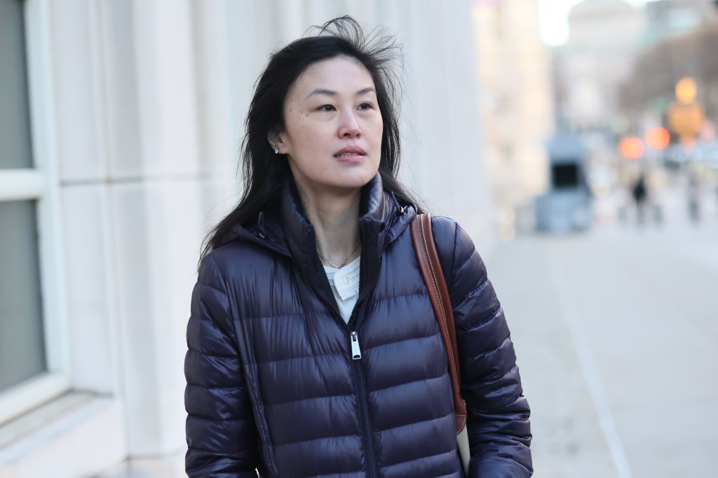 Linda Sun arriving at U.S. District Court for her corruption trial.