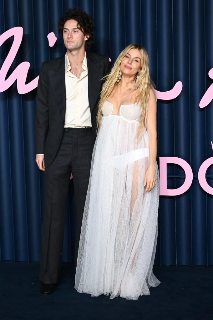 Oli Green and Sienna Miller at The Fashion Awards 2025.