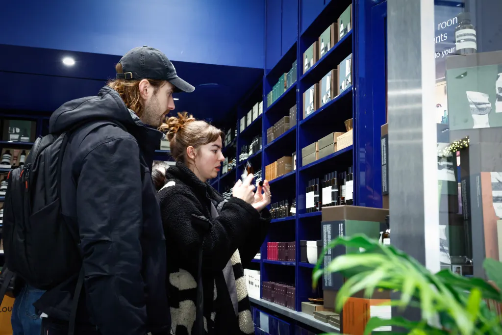 Customers shop during Black Friday deals.