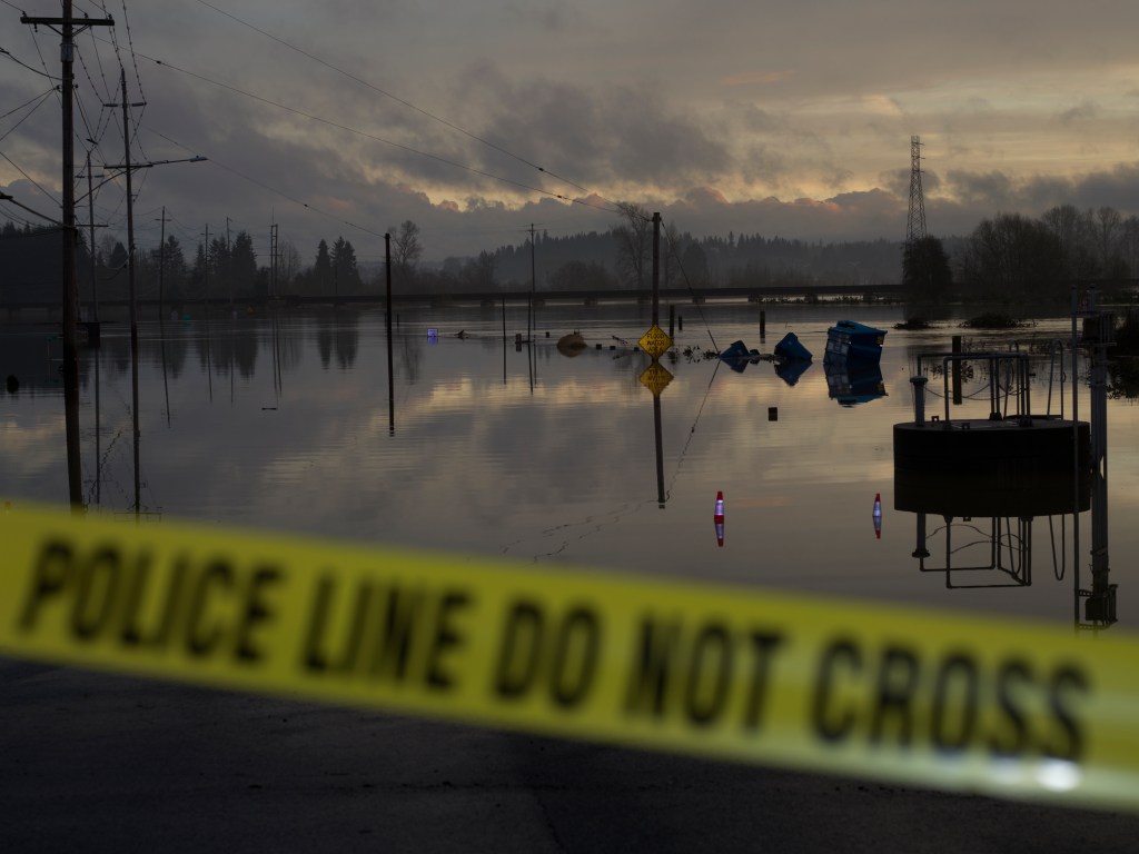 Officials issued “go now” orders Wednesday to tens of thousands of residents in the Skagit River flood plain north of Seattle, including the farming city of Burlington, home to nearly 10,000 people.