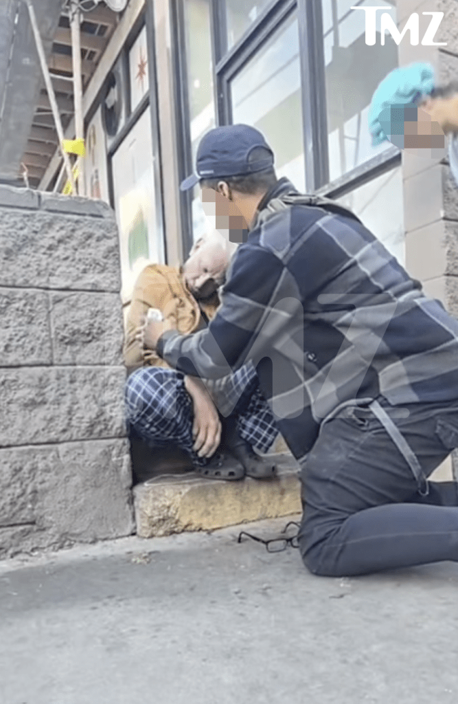 Comedian Andy Dick slumped over on a Hollywood street after an apparent overdose.