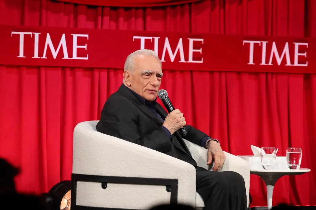 Martin Scorsese speaking at the 2025 A Year In TIME Event.