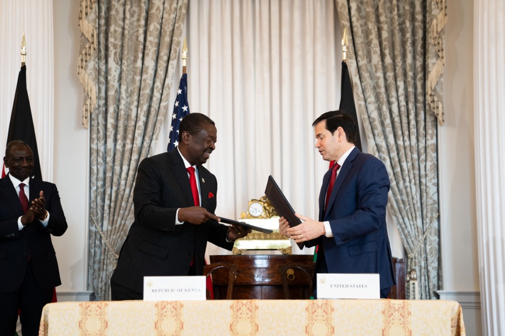 Under the health deal with Kenya, the US will contribute $1.7 billion of the total amount, with the Kenyan government covering the remaining $850 million. 