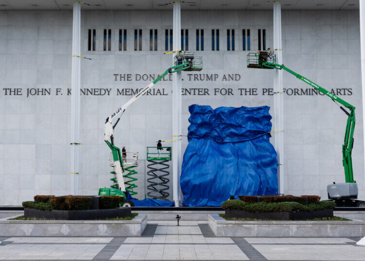 Lawmaker Sues to Remove Trump’s Name From the Kennedy Center