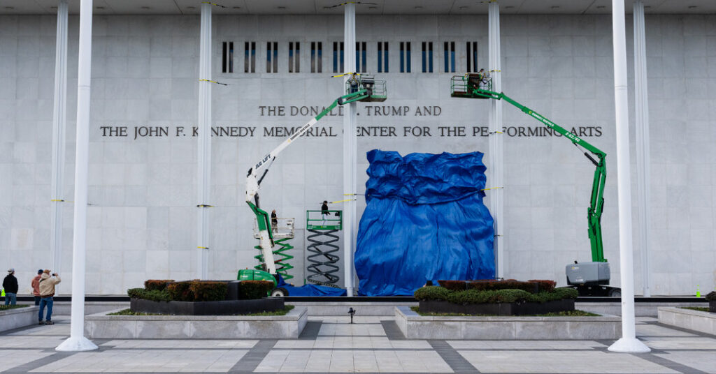 Lawmaker Sues to Remove Trump’s Name From the Kennedy Center