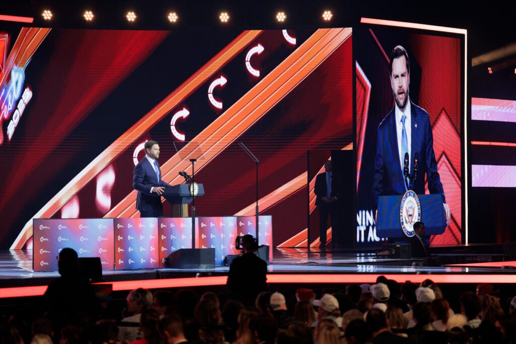 JD Vance is ‘walking a tightrope’ on raging Israel debate within MAGA