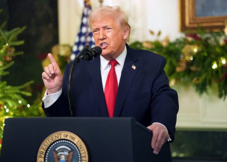 Trump attempts domestic reset with fast-paced White House address