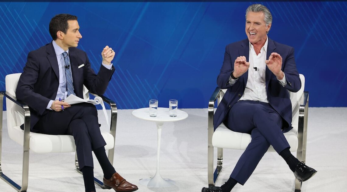 Newsom Trolls MAGA’s Meltdown Over His Sitting Position