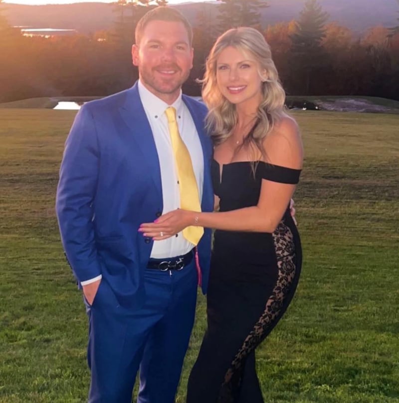 Karoline Leavitt's brother Mike and new wife Kara, posted on Facebook.