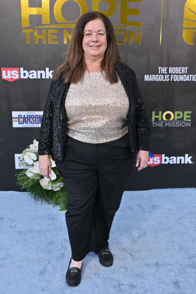 43rd Los Angeles City Attorney, Hydee Feldstein Soto, smiling at the Hope The Mission x Los Angeles Mission Presents Hope in The City of Angels event.