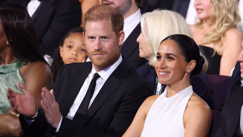 Meghan and Harry have something to smile about