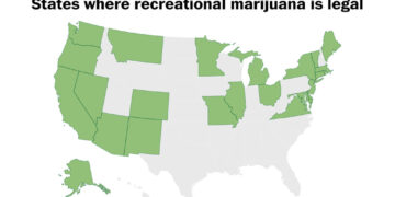 More than half of Americans live in places where recreational marijuana is legal