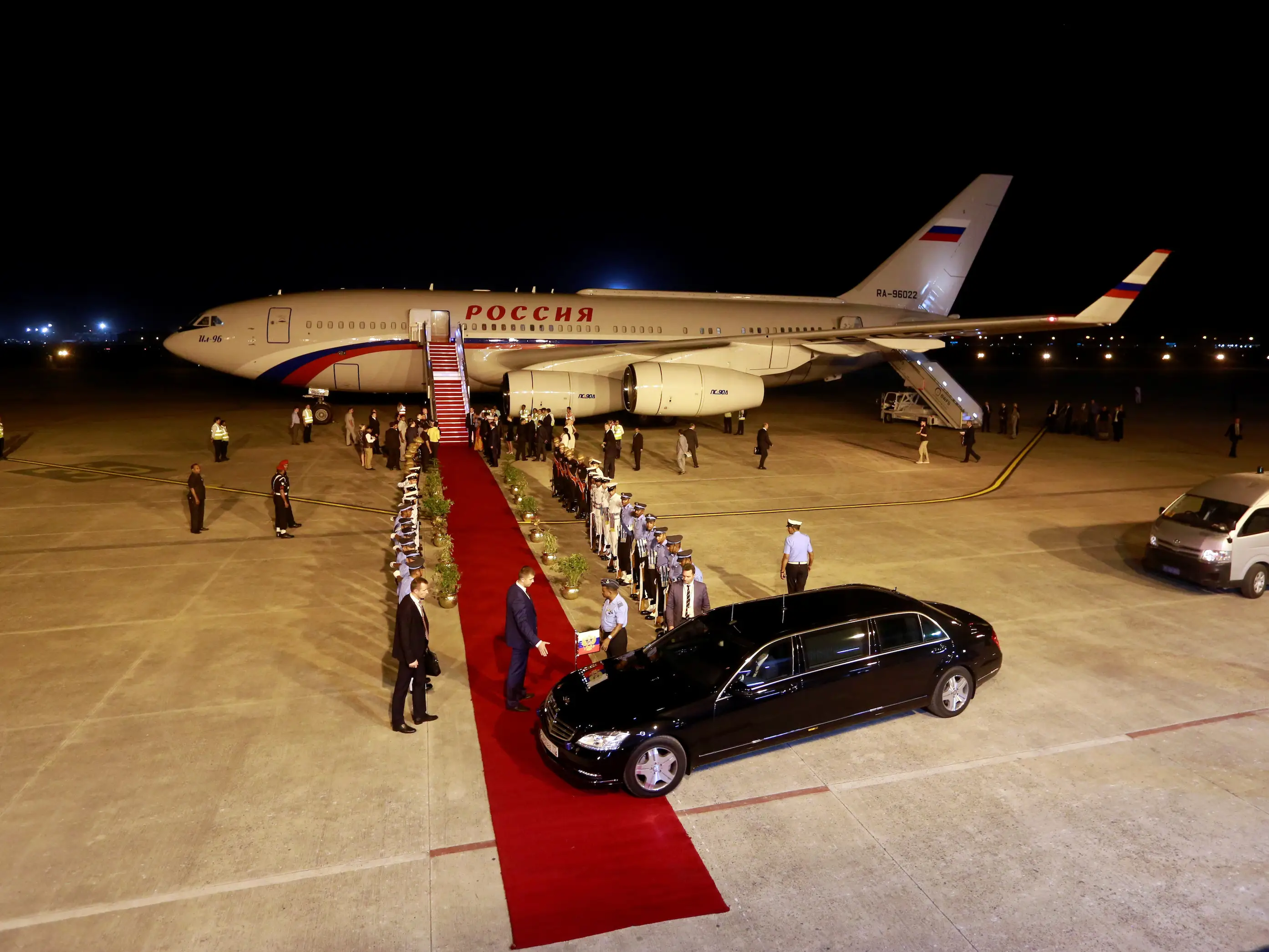 Russia's Ilyushin Il-96-300 plane.