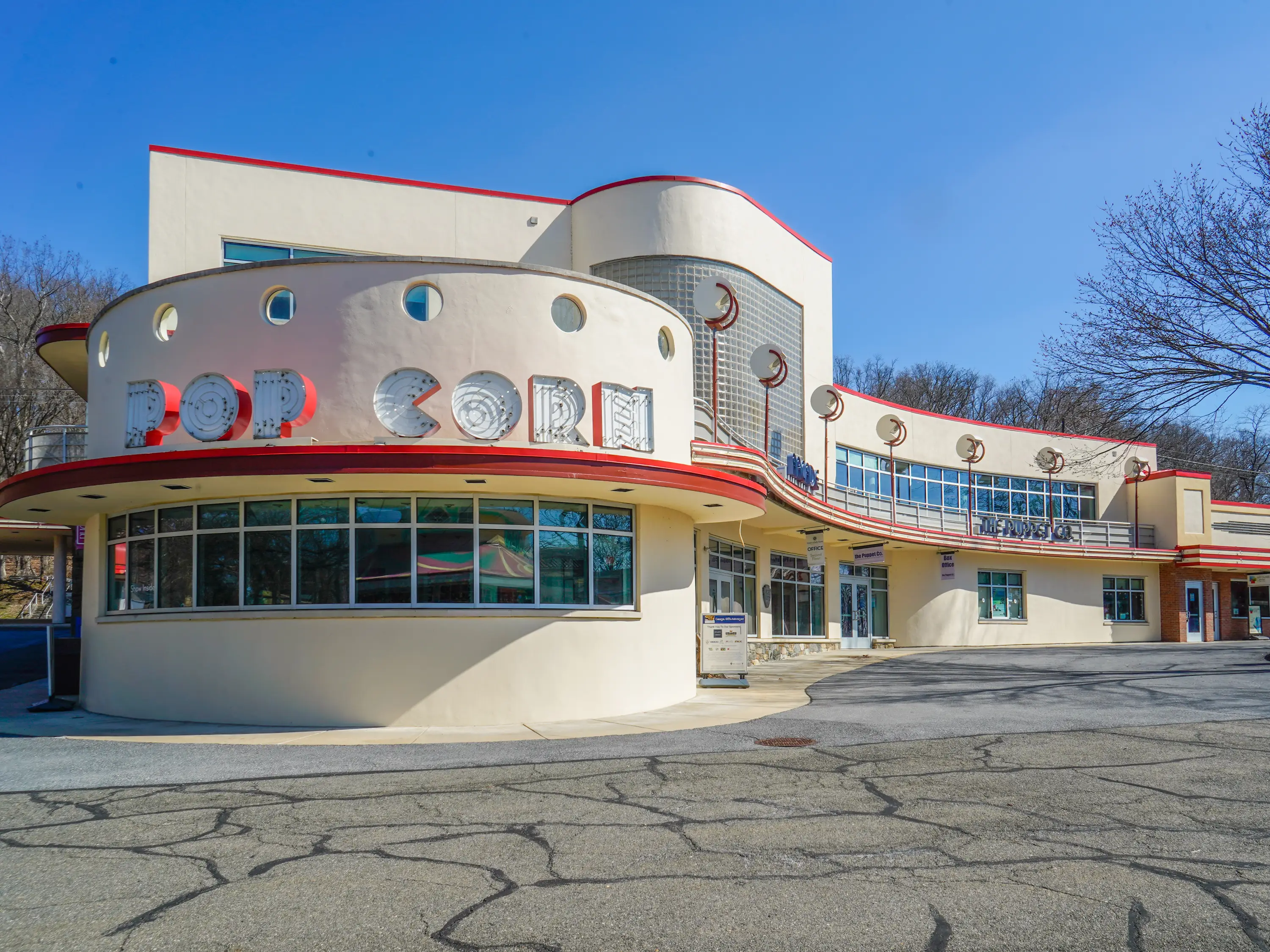 Popcorn sign at Glen Echo Park