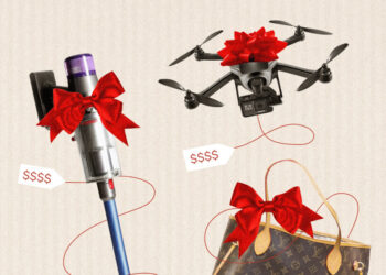 Do a $1,100 vacuum and $3,100 purse belong on a gift list? In what economy?