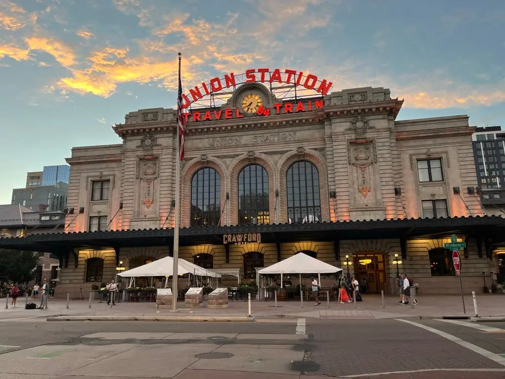 exterior shot of union station in denver