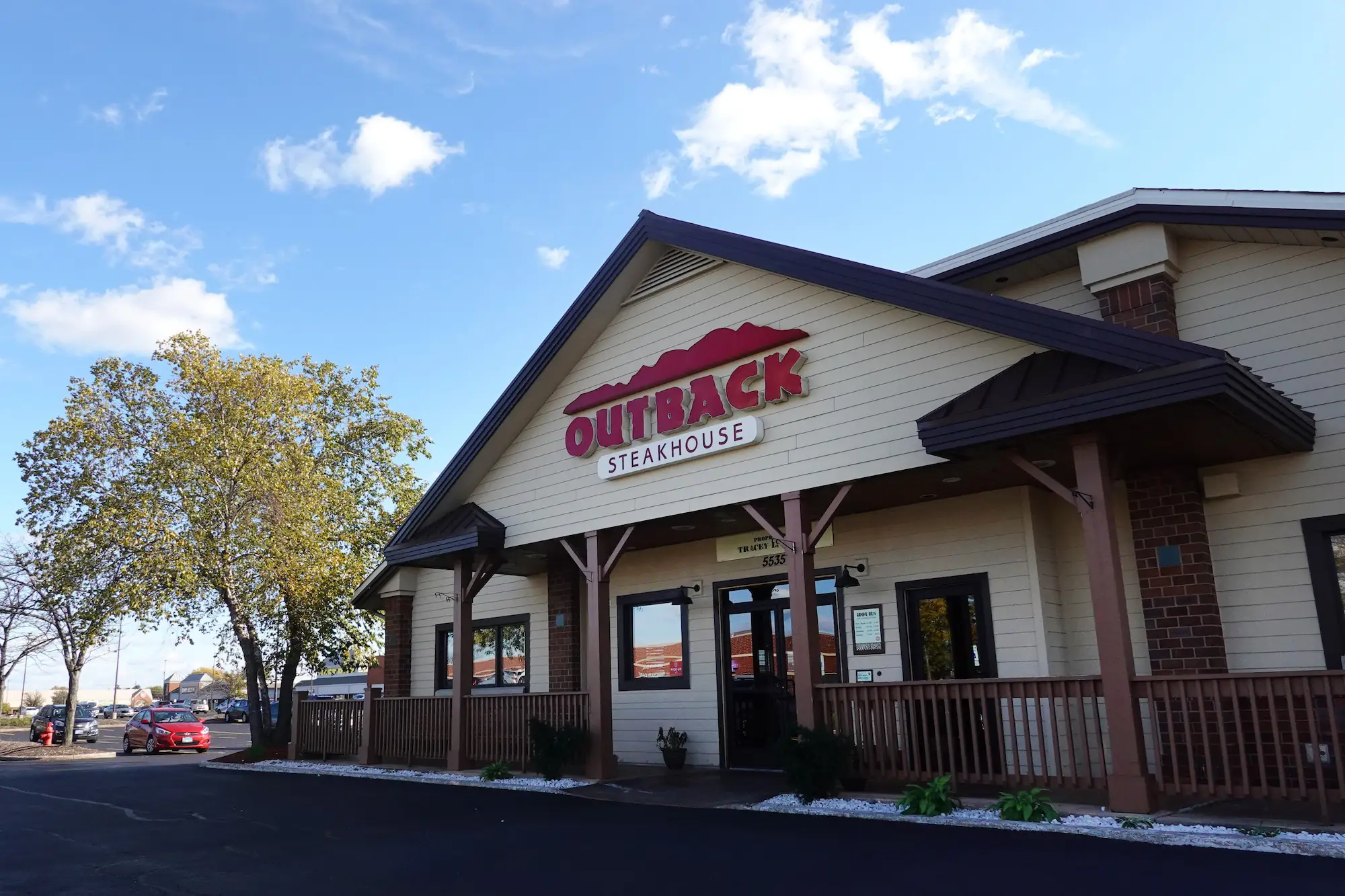 An Outback Steakhouse in Skokie, Illinois, on November 2, 2021.