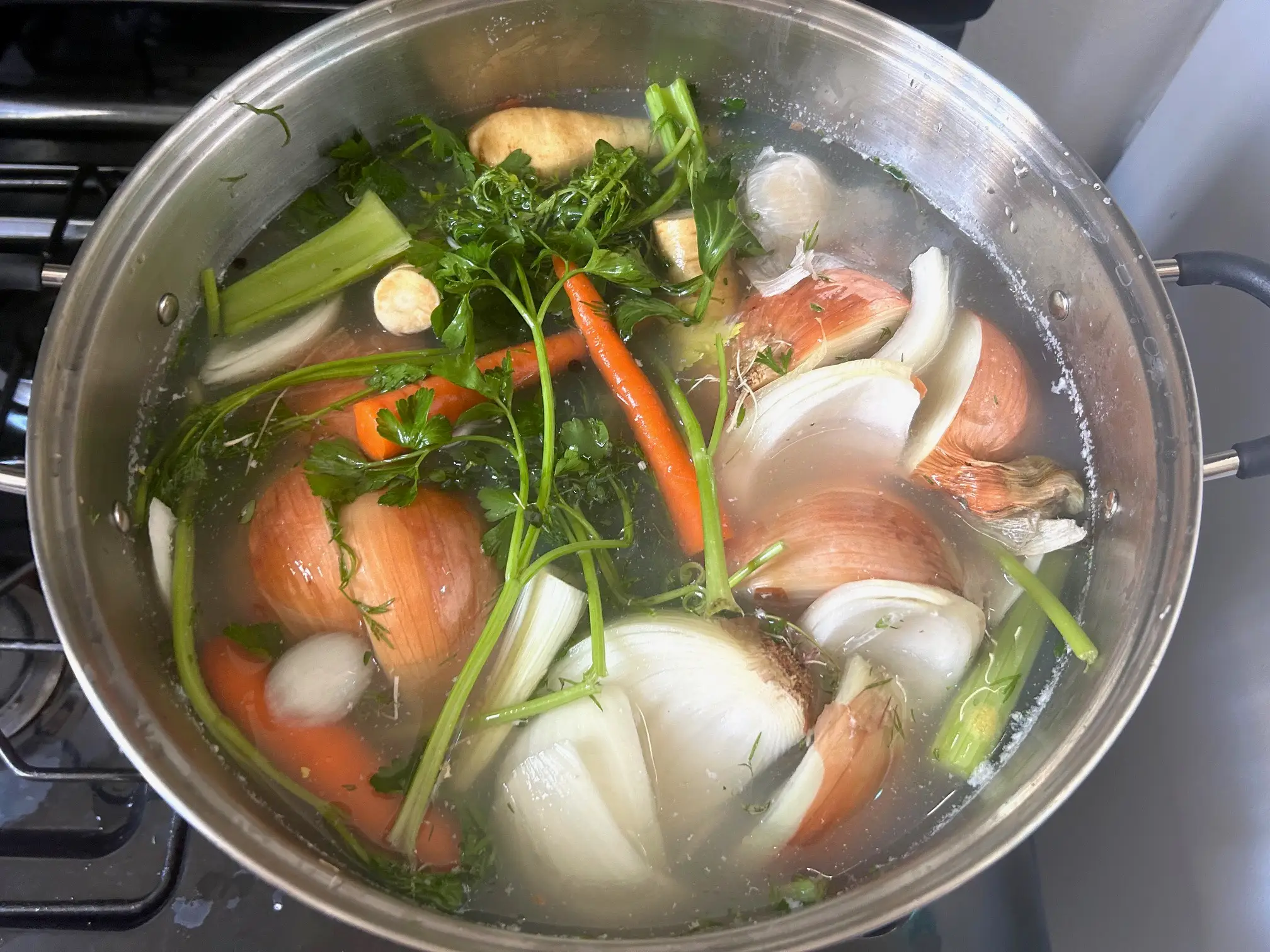 Ina Garten's homemade chicken stock