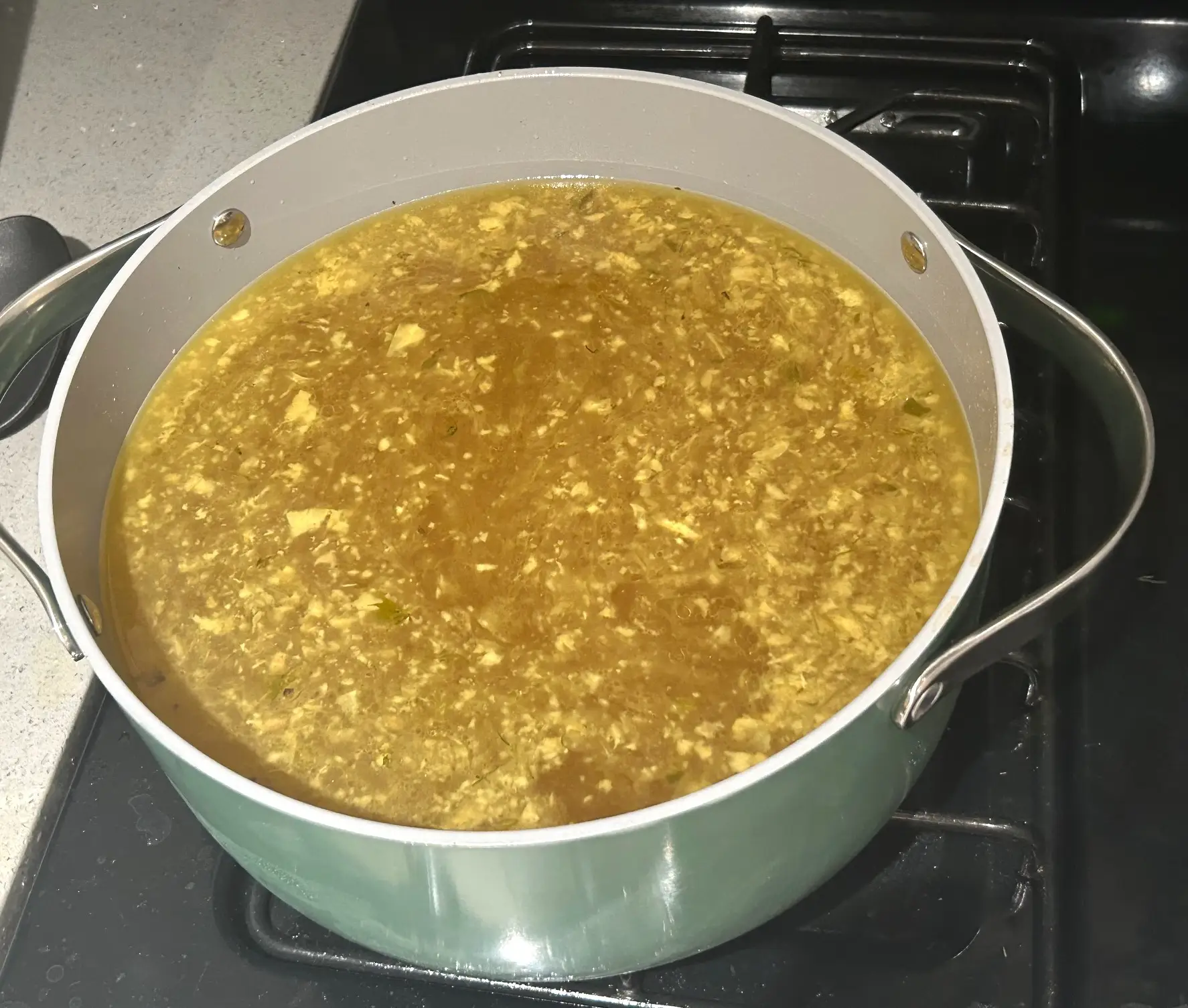 Ina Garten's homemade chicken stock