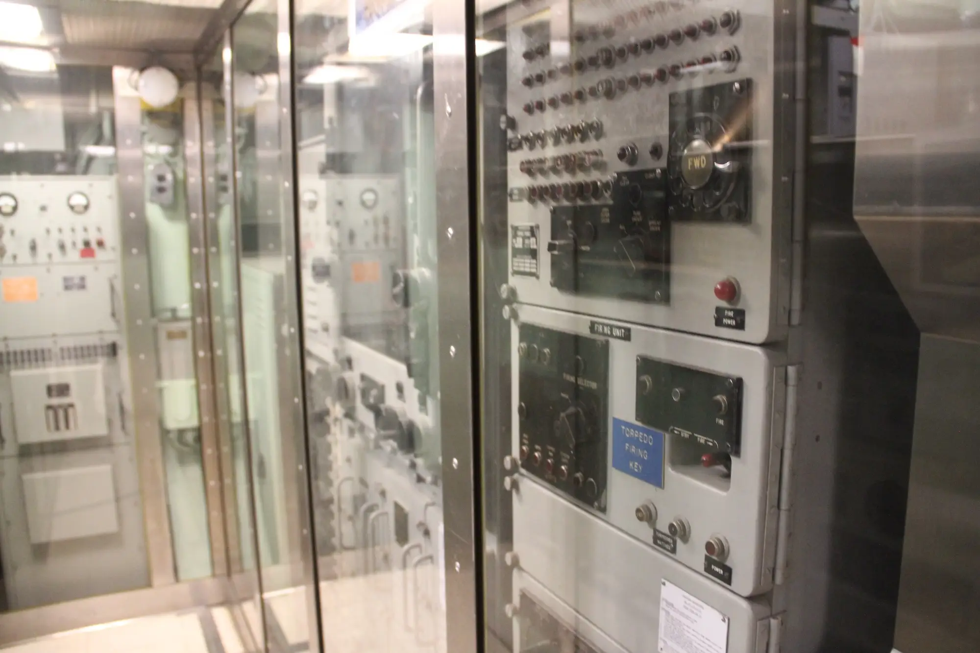A firing panel on the USS Nautilus.