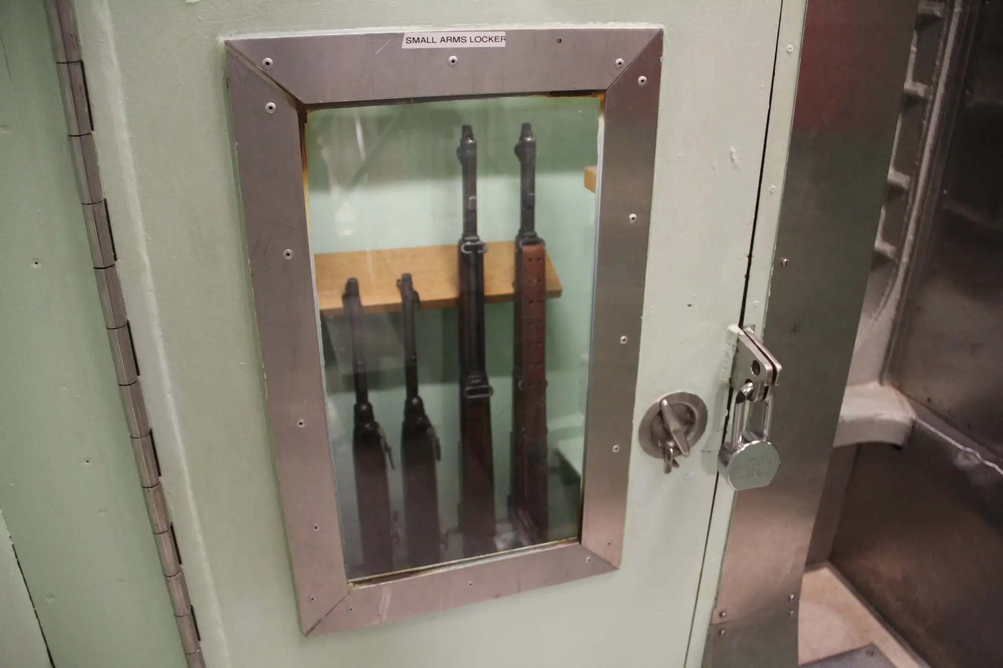 A small arms locker on the USS Nautilus.