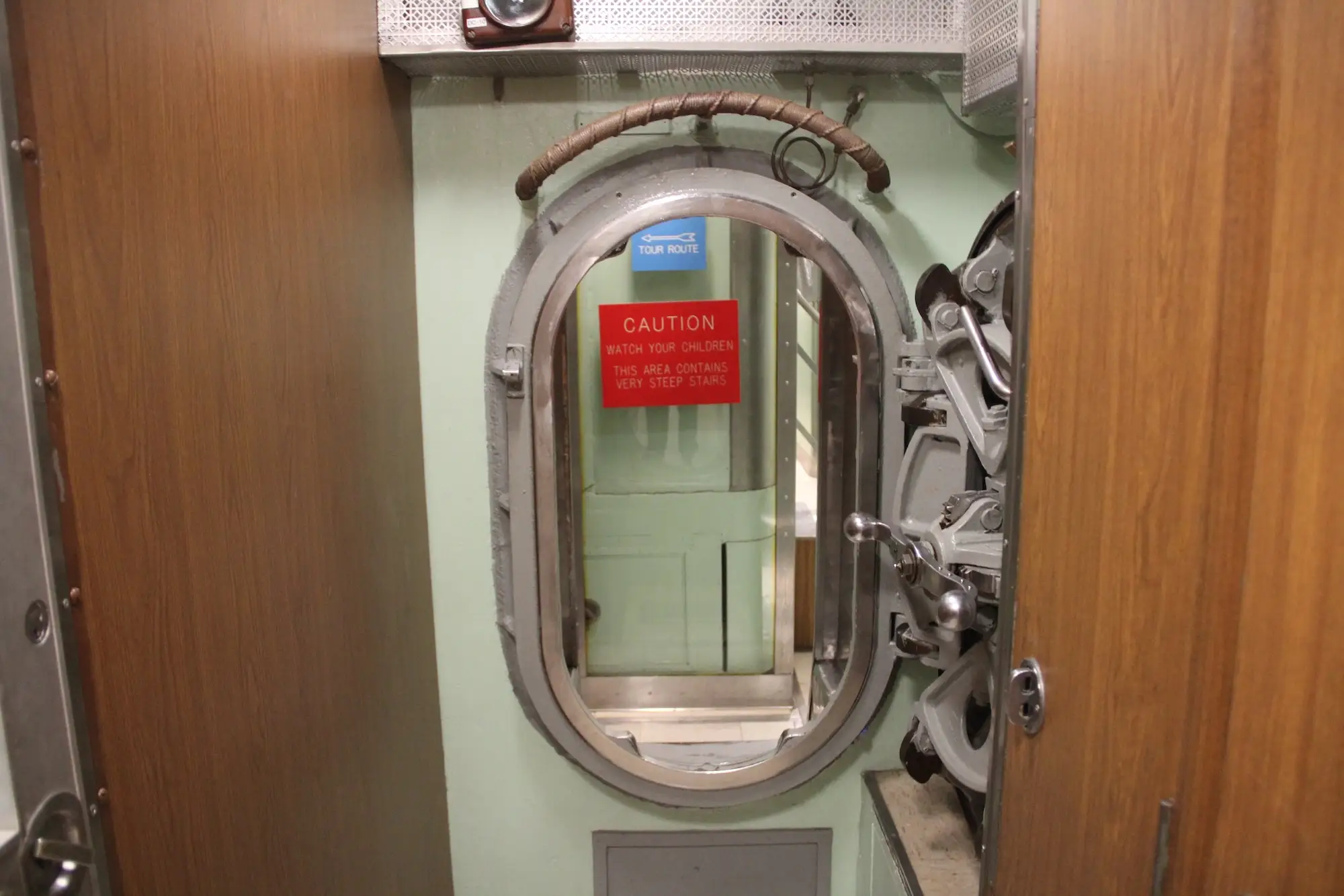 A doorway on the USS Nautilus.