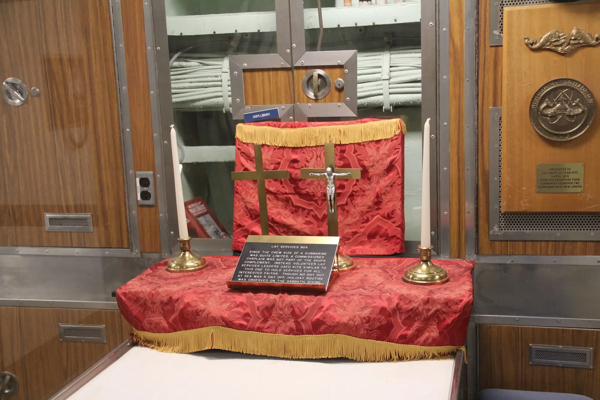The lay services box on the USS Nautilus.
