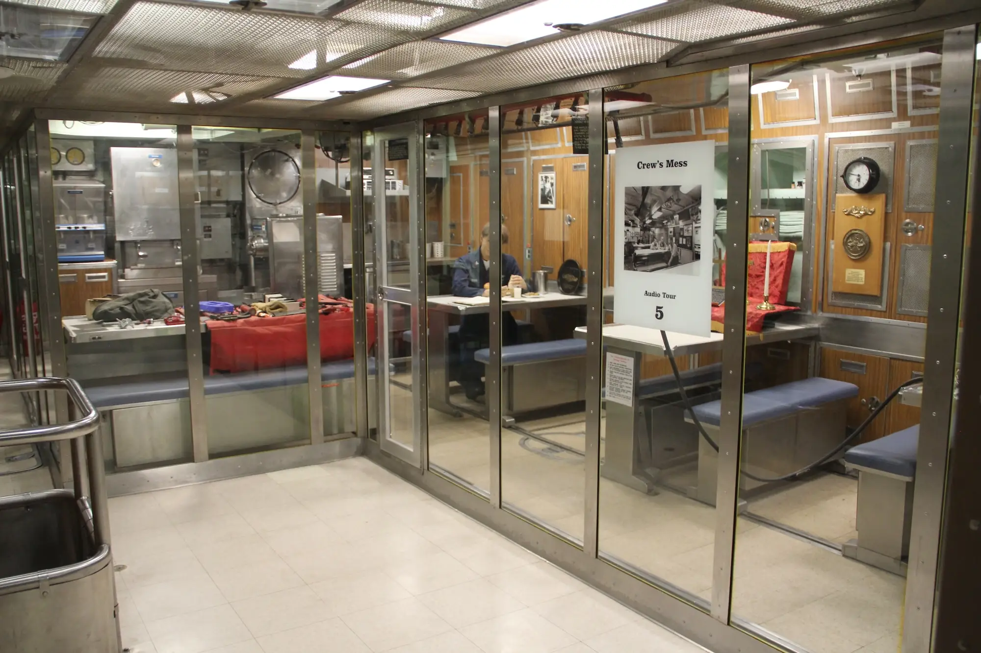 The crew's mess on the USS Nautilus.