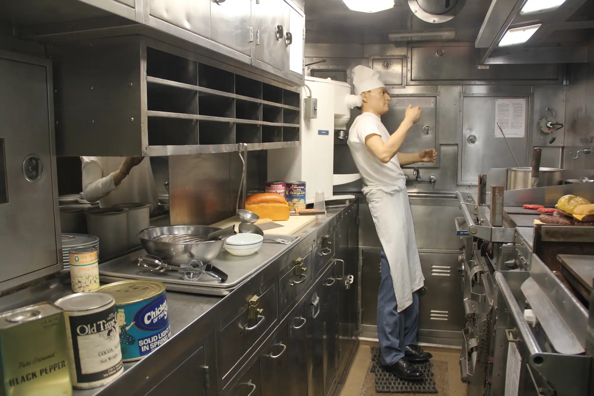 The galley on the USS Nautilus.