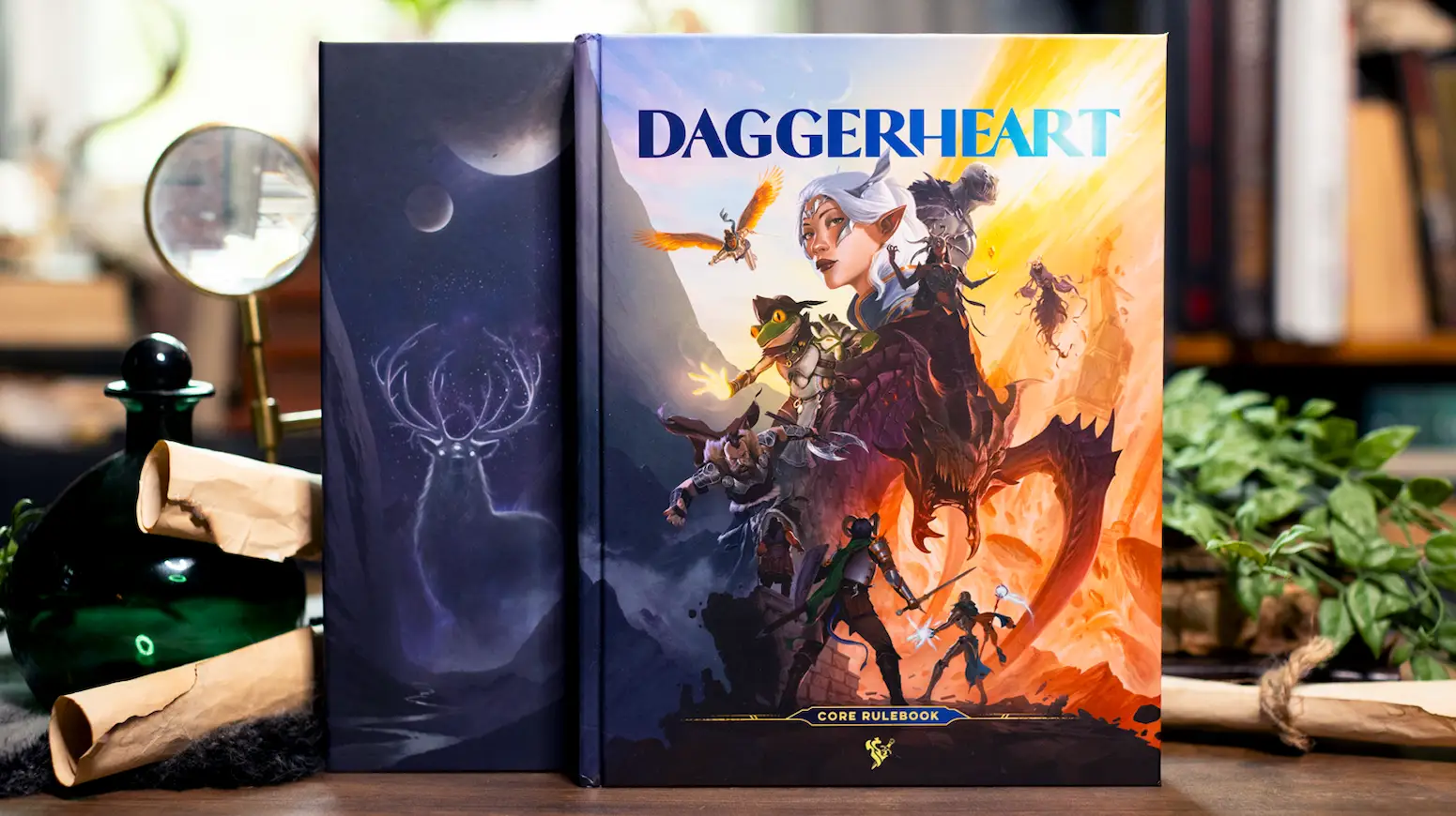 An image of Critical Role's 'Daggerheart' rulebook in full-color.