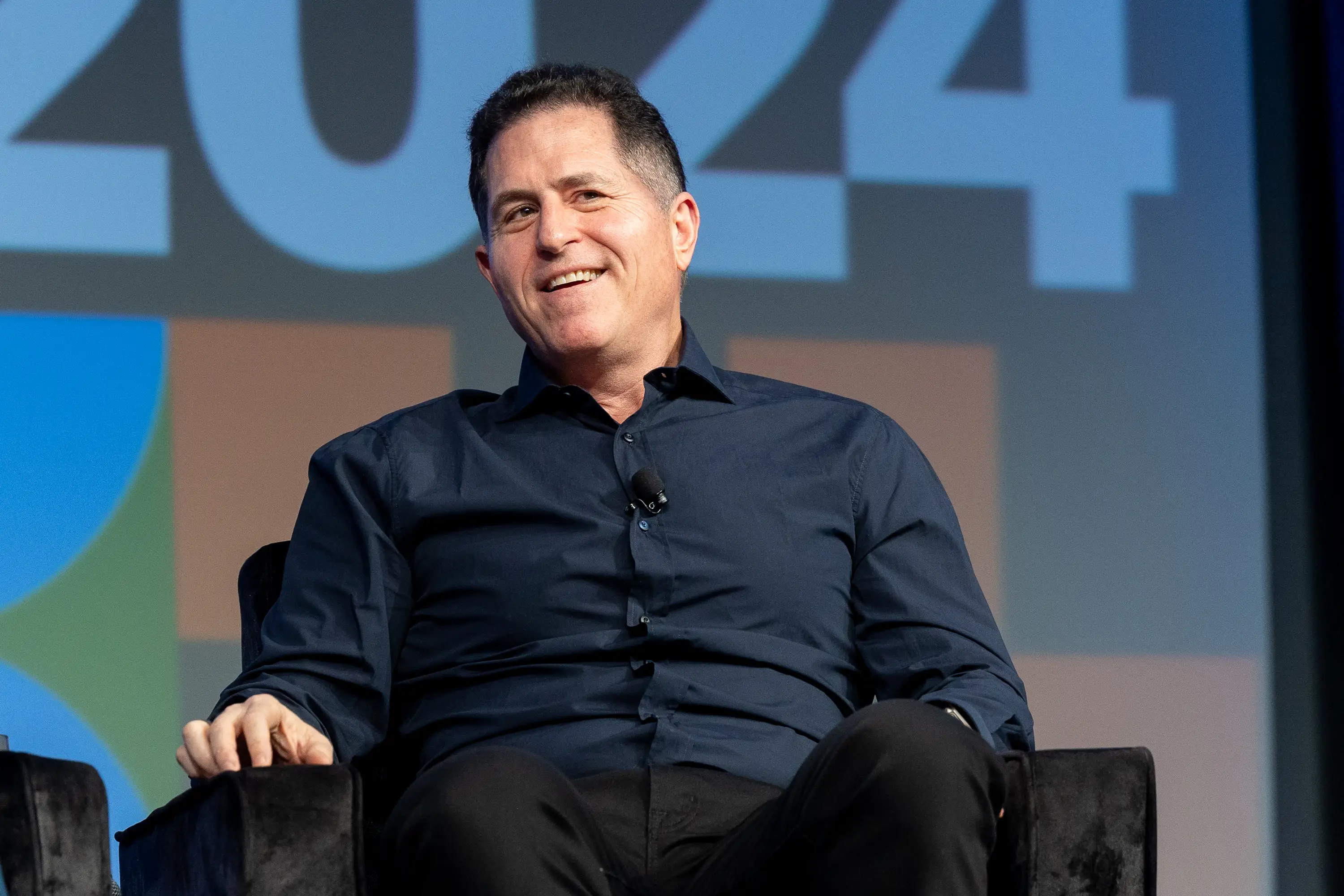 Michael Dell speaking at a panel at SXSW at Austin Convention Center in Austin, Texas.